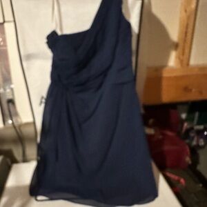 David's Bridal Navy Blue Dress